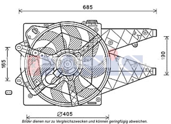 AKS DASIS Ventilaator,mootorijahutus 088099N